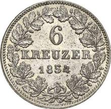 6 Kreuzer 1854   