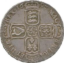 Halfcrown 1697 N   "Large Shields"