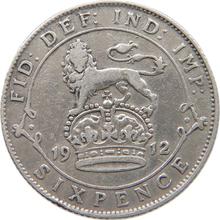 Sixpence 1912   