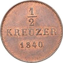 Medio kreuzer 1840   
