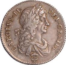 Shilling 1676    "Second laureate bust"