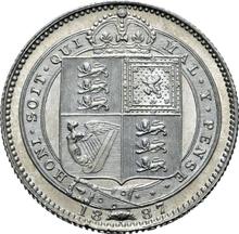 Shilling 1887   JEB "Small Jubilee Head"