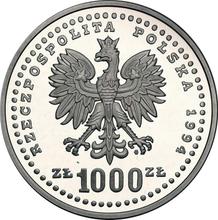 1000 Zlotych 1994 MW   "XV World Cup - FIFA USA 1994"