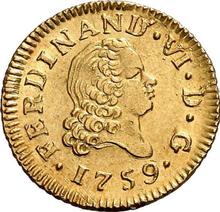 1/2 Escudo 1759 M JB 