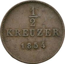 Medio kreuzer 1854   