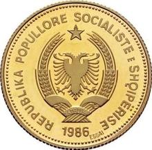 100 леков 1986    "Порт Дураццо" (Пробные)