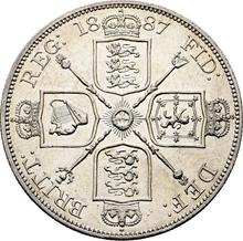 Double Florin 1887   JEB "Jubilee Head"