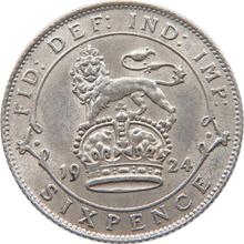 6 Pence 1924   