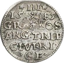 3 Groszy (Trojak) 1585    "Riga"