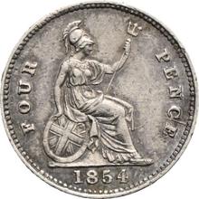 4 Pence (1 grote) 1854   
