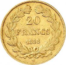 20 Francs 1838 W  