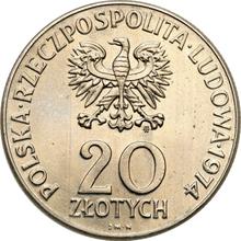 20 Zlotych 1974 MW  JMN "25 Years of Council for Mutual Economic Assistance" (Pattern)