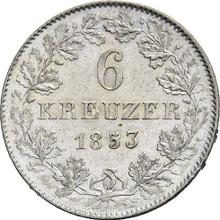 6 Kreuzer 1853   