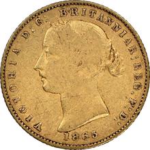 1/2 соверена 1865   