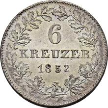 6 Kreuzer 1852   