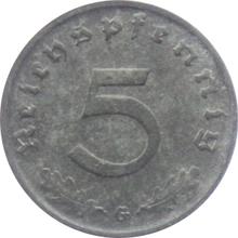 5 Reichspfennig 1940 G  