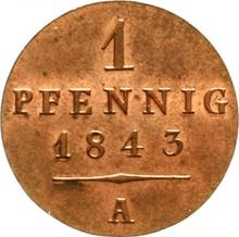1 Pfennig 1843 A  