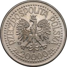 20000 Zlotych 1994 MW  ANR "75 years of the Association of War Invalids of the Republic of Poland" (Pattern)