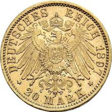 20 Mark 1897 F   "Würtenberg"