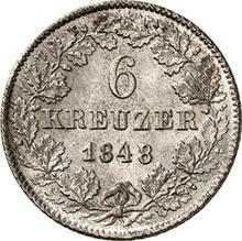 6 Kreuzer 1848   