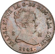 8 Maravedís 1841 Ja   "Denomination on obverse"