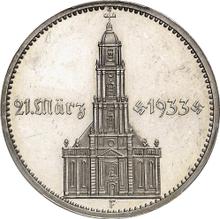 5 Reichsmark 1934 F   "Garrison Church (with date)"