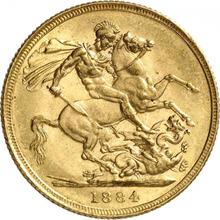 Sovereign 1884 S  WW "St. George"