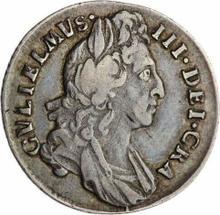 Sixpence 1696    "First laureated bust"