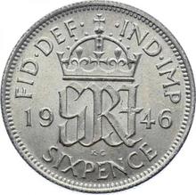 6 пенсов 1946   