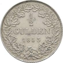 1/2 guldena 1853   