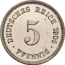5 Pfennig 1905 G  