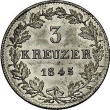 3 Kreuzer 1845   