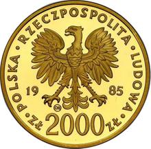 2000 Zlotych 1985 CHI  SW "John Paul II"