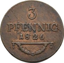 3 Pfennige 1826   