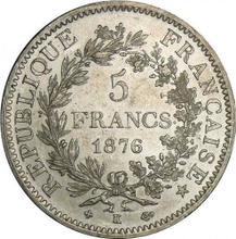 5 francos 1876 K   "Hércules"