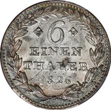 1/6 Thaler 1826   