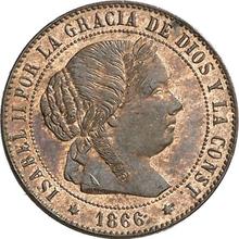 1/2 Céntimo de escudo 1866   