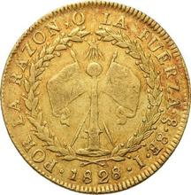 8 Escudos 1828 So I 