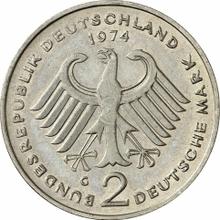 2 Mark 1974 G   "Theodor Heuss"