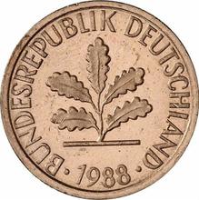 1 Pfennig 1988 D  