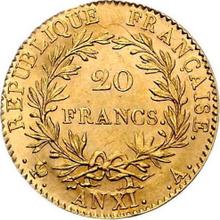 20 Francs AN XI (1802-1803) A   "CONSUL"
