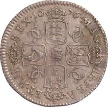 Shilling 1676    "Second laureate bust"