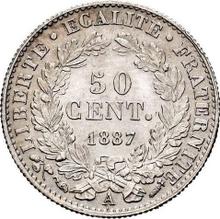 50 Centimes 1887 A  