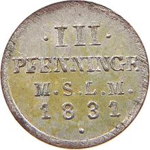 3 Pfennig 1831   