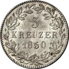 3 Kreuzer 1850   