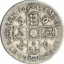Shilling 1683    "Second laureate bust"