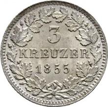 3 Kreuzer 1855   