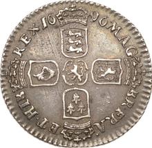Sixpence 1696    "First laureated bust"