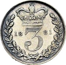 Threepence 1881   