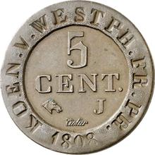 5 Centimes 1808 J  